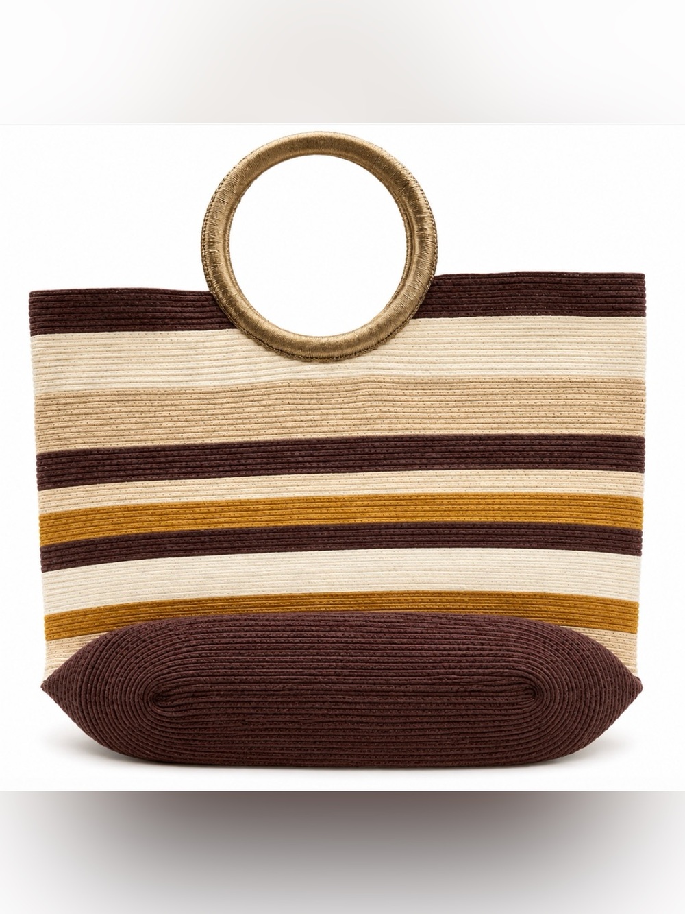 The SAK Vintage Woven Tote Bag Purse With Magnetic Close NWOT Gorgeous
